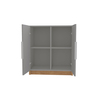 Manhattan Comfort Cornelia Cabinet, Grey/Nature 21LC3